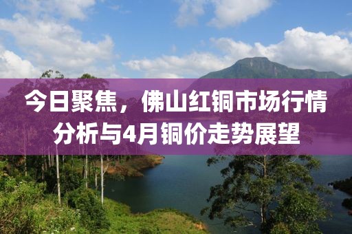 今日聚焦，佛山红铜市场行情分析与4月铜价走势展望