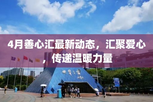 4月善心汇最新动态，汇聚爱心，传递温暖力量