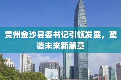 贵州金沙县委书记引领发展，塑造未来新篇章
