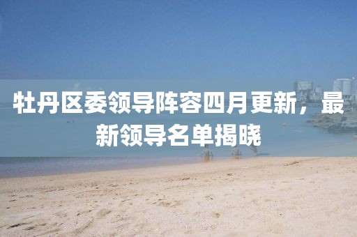 牡丹区委领导阵容四月更新，最新领导名单揭晓