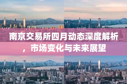 南京交易所四月动态深度解析，市场变化与未来展望