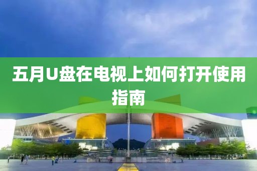 五月U盘在电视上如何打开使用指南