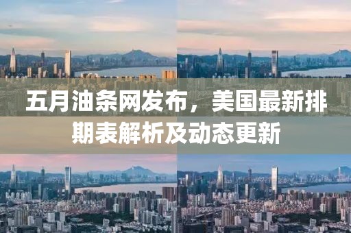 五月油条网发布，美国最新排期表解析及动态更新