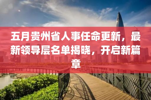 五月贵州省人事任命更新，最新领导层名单揭晓，开启新篇章
