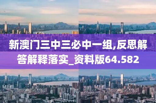 新澳门三中三必中一组,反思解答解释落实_资料版64.582