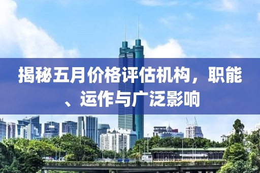 揭秘五月价格评估机构，职能、运作与广泛影响