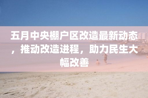五月中央棚户区改造最新动态，推动改造进程，助力民生大幅改善