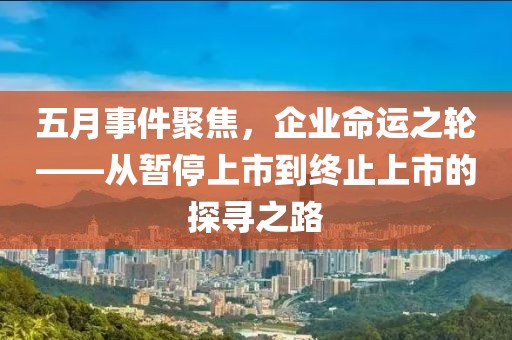 五月事件聚焦，企业命运之轮——从暂停上市到终止上市的探寻之路