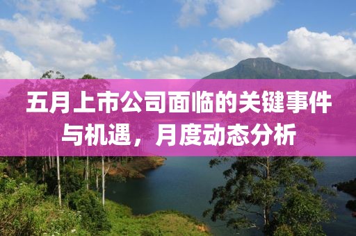 五月上市公司面临的关键事件与机遇，月度动态分析