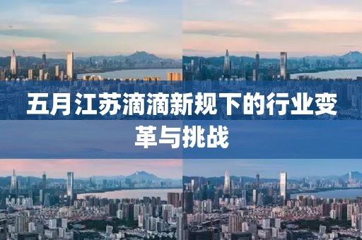 五月江苏滴滴新规下的行业变革与挑战