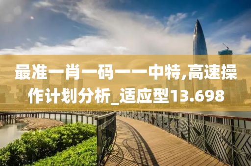 最准一肖一码一一中特,高速操作计划分析_适应型13.698