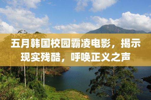 五月韩国校园霸凌电影，揭示现实残酷，呼唤正义之声