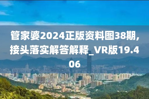 管家婆2024正版资料图38期,接头落实解答解释_VR版19.406