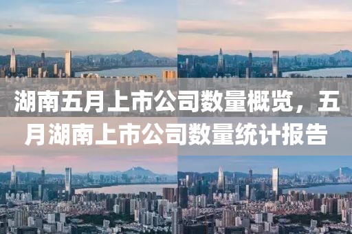 湖南五月上市公司数量概览，五月湖南上市公司数量统计报告