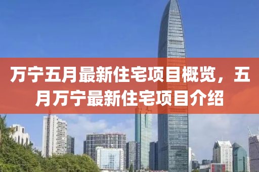 万宁五月最新住宅项目概览，五月万宁最新住宅项目介绍