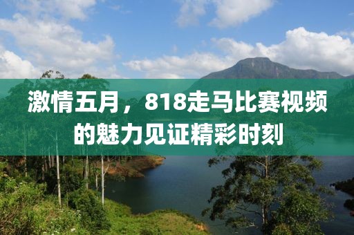 激情五月，818走马比赛视频的魅力见证精彩时刻