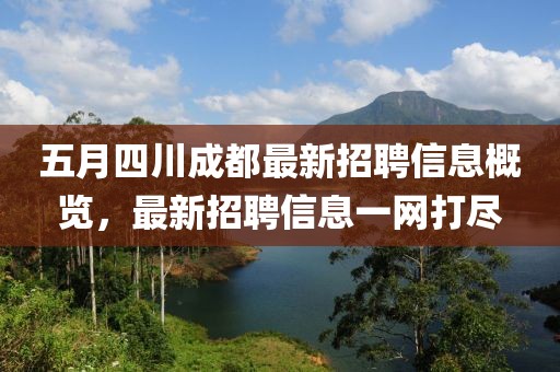 五月四川成都最新招聘信息概览，最新招聘信息一网打尽