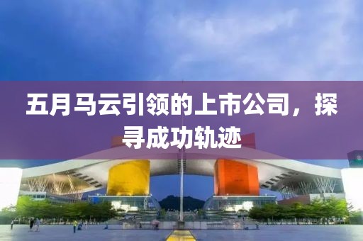 五月马云引领的上市公司，探寻成功轨迹