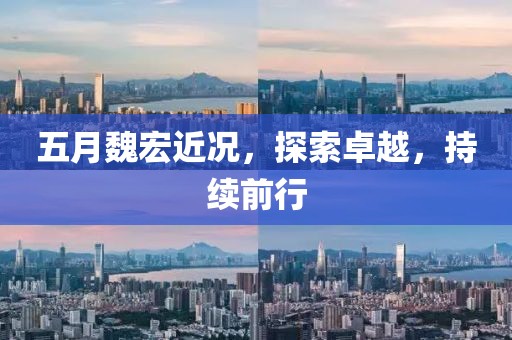 五月魏宏近况，探索卓越，持续前行