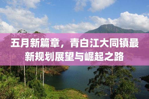 五月新篇章，青白江大同镇最新规划展望与崛起之路