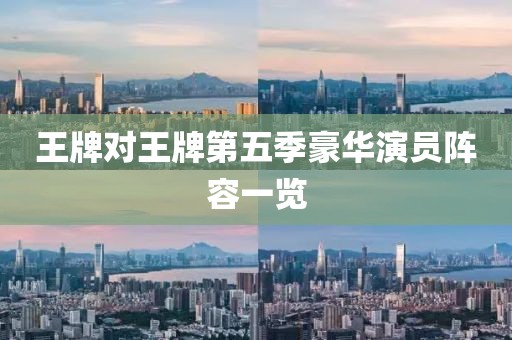 王牌对王牌第五季豪华演员阵容一览