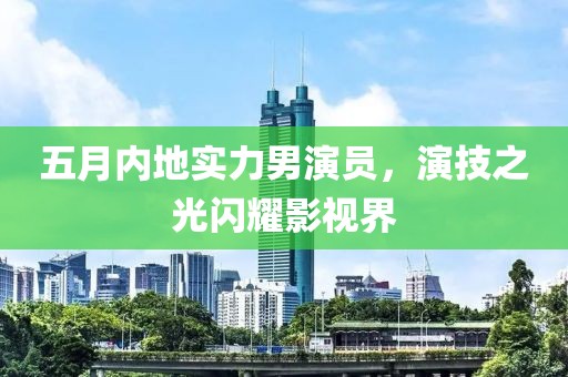 五月内地实力男演员，演技之光闪耀影视界