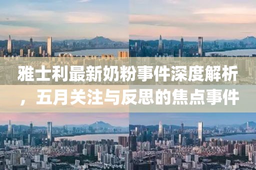 雅士利最新奶粉事件深度解析，五月关注与反思的焦点事件
