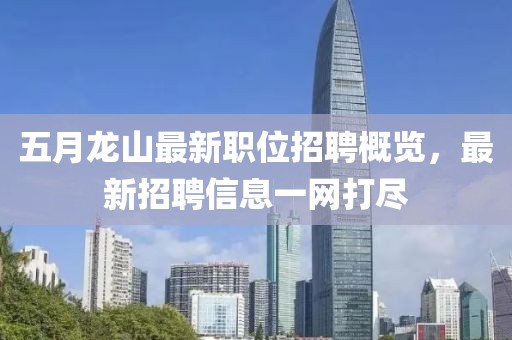 五月龙山最新职位招聘概览，最新招聘信息一网打尽