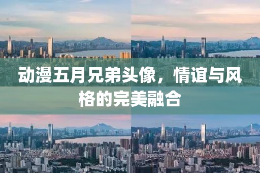 动漫五月兄弟头像，情谊与风格的完美融合