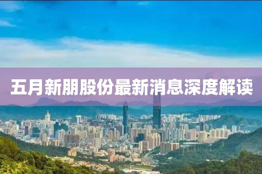 五月新朋股份最新消息深度解读