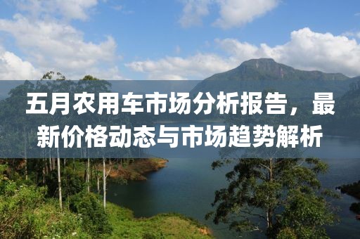 五月农用车市场分析报告，最新价格动态与市场趋势解析