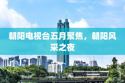 朝阳电视台五月聚焦，朝阳风采之夜