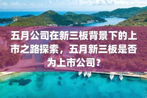五月公司在新三板背景下的上市之路探索，五月新三板是否为上市公司？