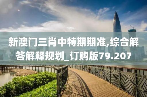 新澳门三肖中特期期准,综合解答解释规划_订购版79.207
