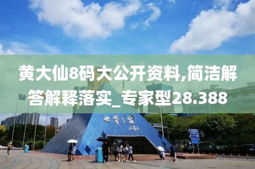 黄大仙8码大公开资料,简洁解答解释落实_专家型28.388