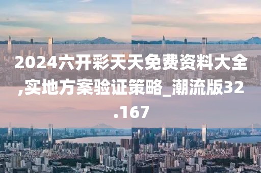 2024六开彩天天免费资料大全,实地方案验证策略_潮流版32.167