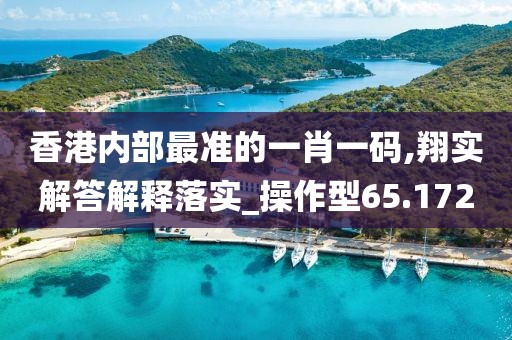 香港内部最准的一肖一码,翔实解答解释落实_操作型65.172