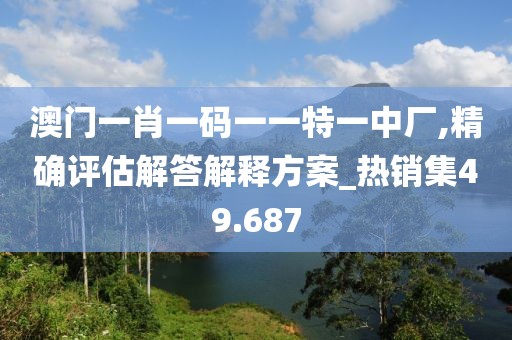 澳门一肖一码一一特一中厂,精确评估解答解释方案_热销集49.687
