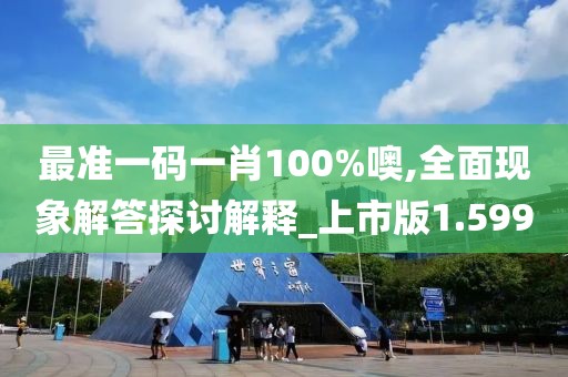最准一码一肖100%噢,全面现象解答探讨解释_上市版1.599