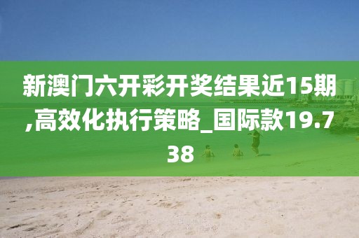 新澳门六开彩开奖结果近15期,高效化执行策略_国际款19.738