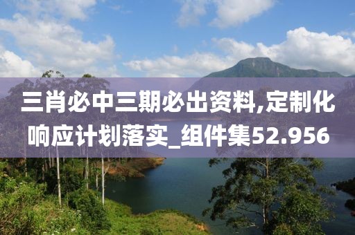 三肖必中三期必出资料,定制化响应计划落实_组件集52.956