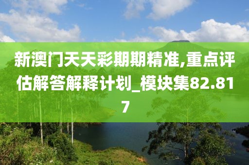 新澳门天天彩期期精准,重点评估解答解释计划_模块集82.817