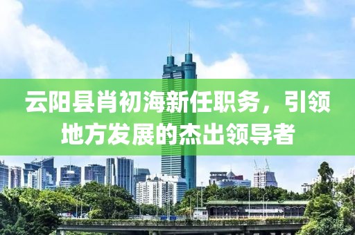 云阳县肖初海新任职务，引领地方发展的杰出领导者