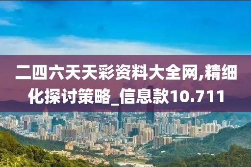 二四六天天彩资料大全网,精细化探讨策略_信息款10.711