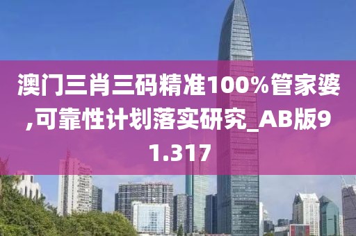 澳门三肖三码精准100%管家婆,可靠性计划落实研究_AB版91.317