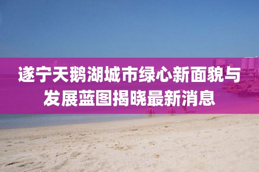 遂宁天鹅湖城市绿心新面貌与发展蓝图揭晓最新消息