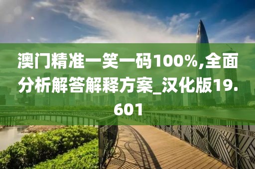 澳门精准一笑一码100%,全面分析解答解释方案_汉化版19.601