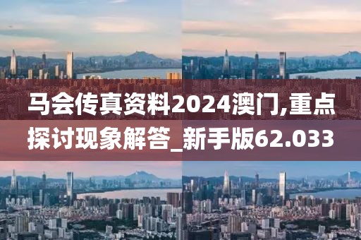 马会传真资料2024澳门,重点探讨现象解答_新手版62.033