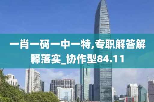 一肖一码一中一特,专职解答解释落实_协作型84.11