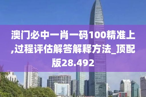 澳门必中一肖一码100精准上,过程评估解答解释方法_顶配版28.492